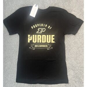 Purdue Boilermakers Black Crew Neck Tee Size Small -‎ Boxercraft- New
